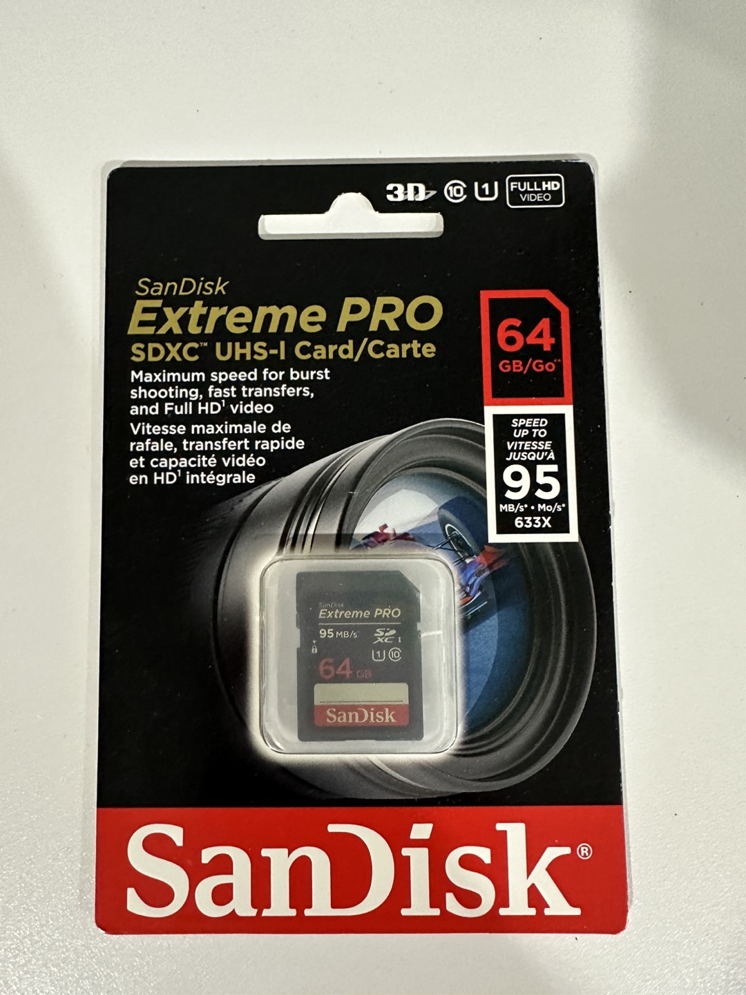 Brand New SanDisk Extreme Pro SD Card 64GB thumbnail