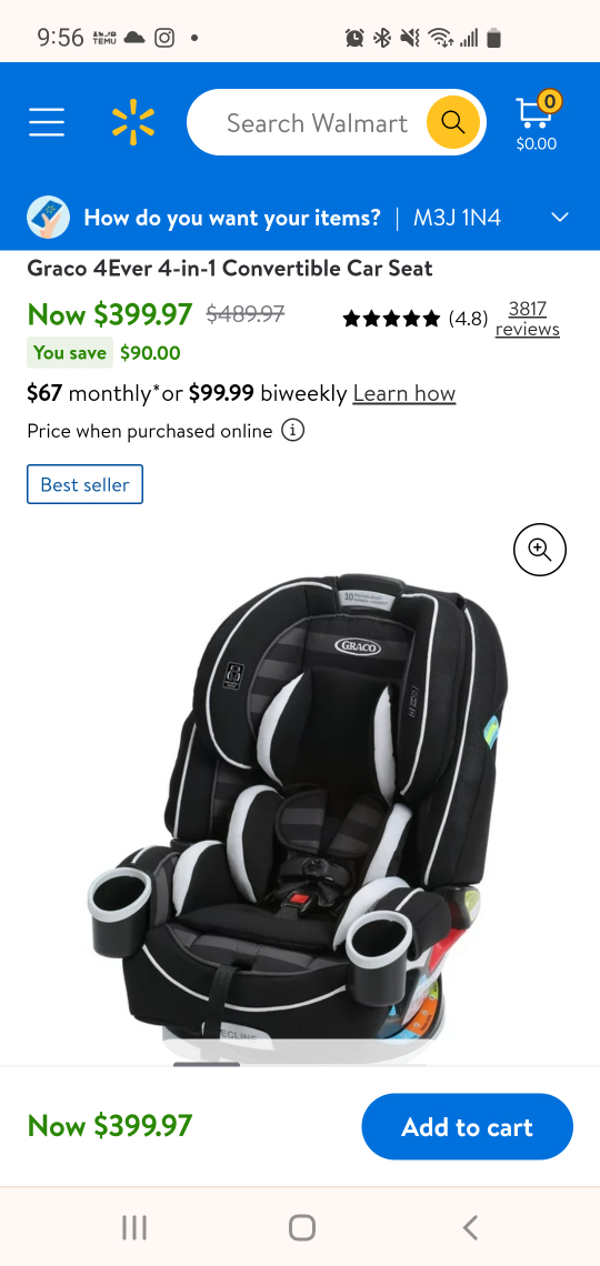 Graco 4in1 Car seat