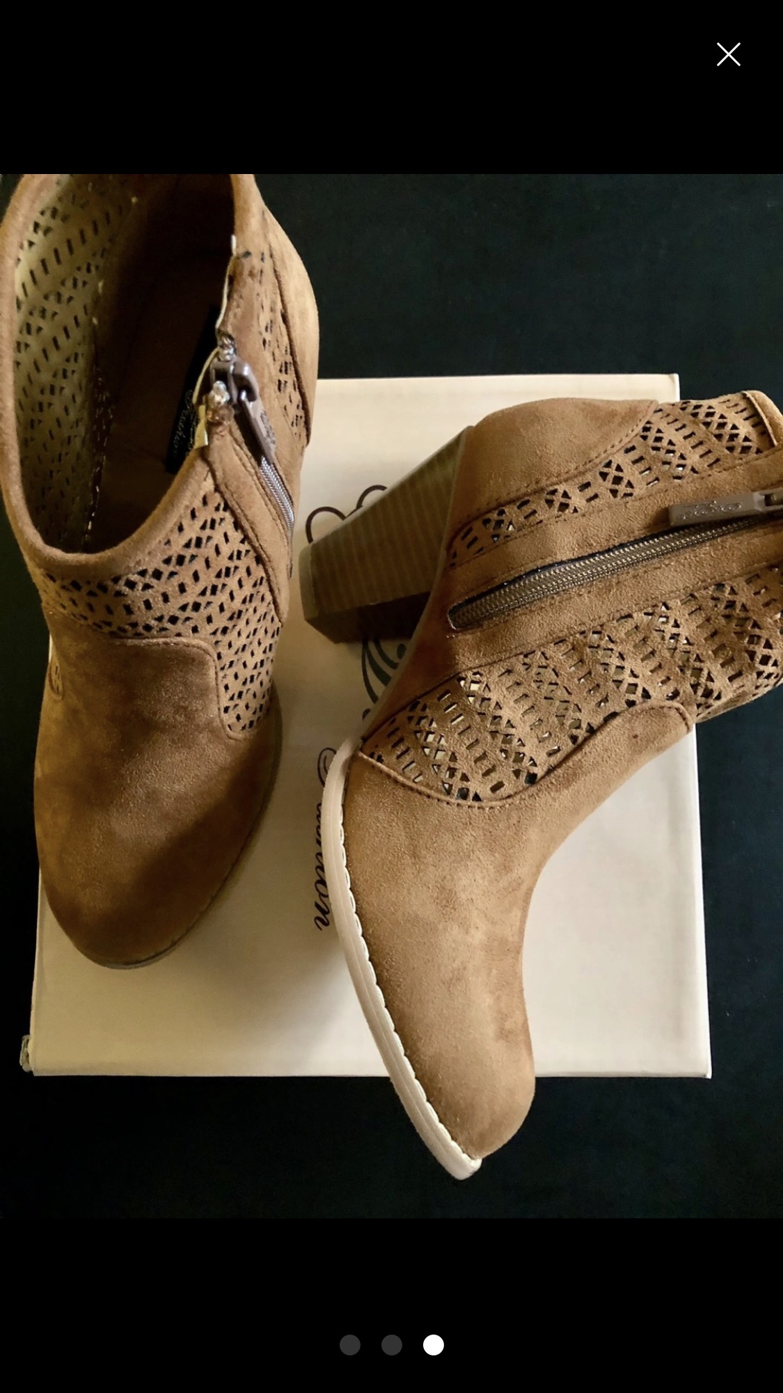 NEW TAN ANKLE BOOTS image indicator(3)