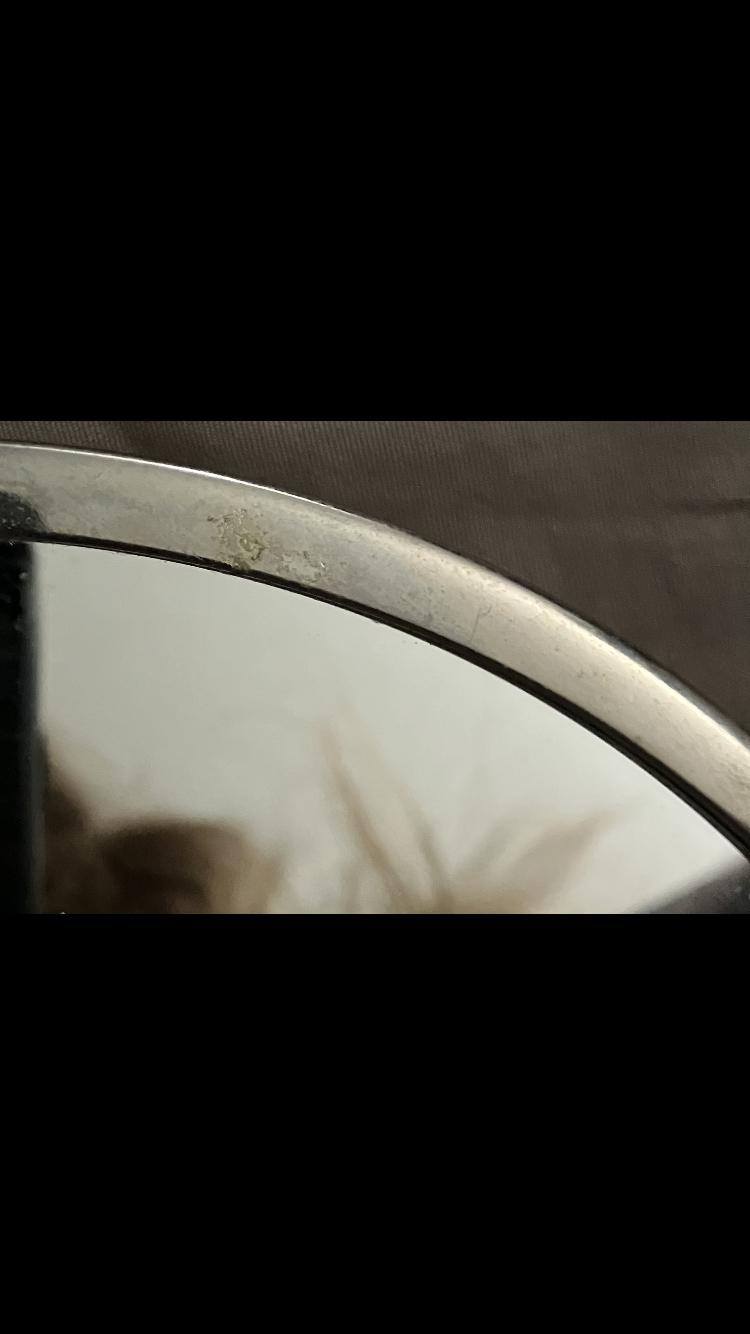 Footed Double Sided Metal Framed Mirror 🪞 image indicator(6)