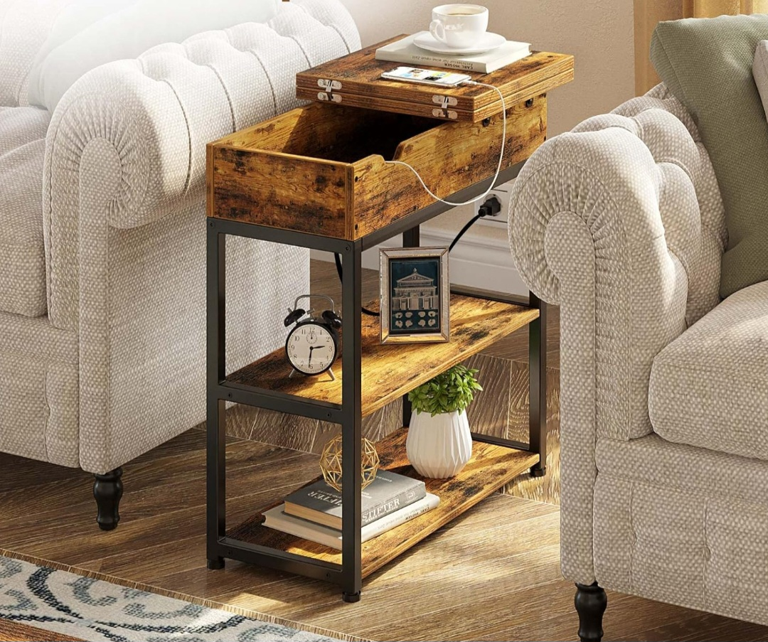 End Table with Charging Station - Perfect Condition thumbnail