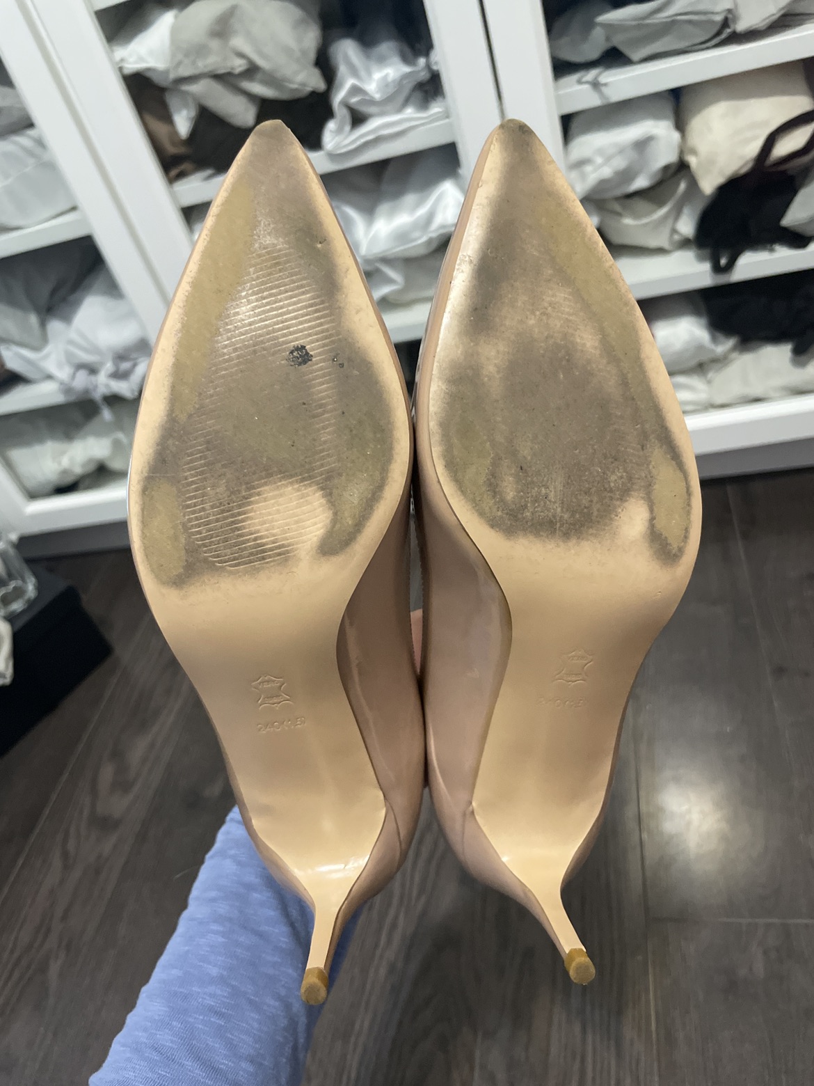 nude patent pumps 70mm size 38 - photo 4
