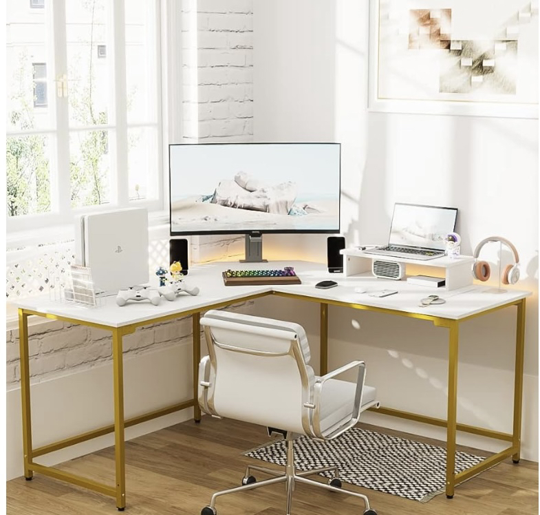 L shaped desk