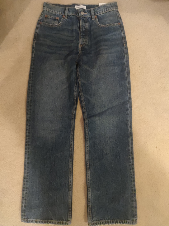 Zara TRF High Rise Straight Leg Jeans BNWT image indicator(2)