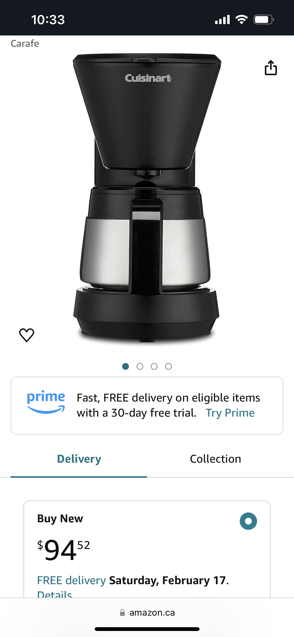 4 cup coffee maker cuisinart for small spaces - photo 3