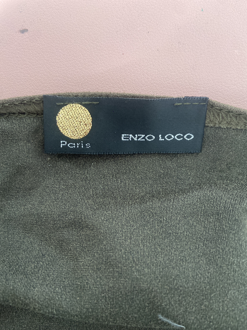 Sleeveless around the neck dark green top - photo 3