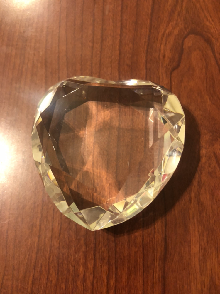 Rosenthal Crystal Heart Paperweight - photo 2