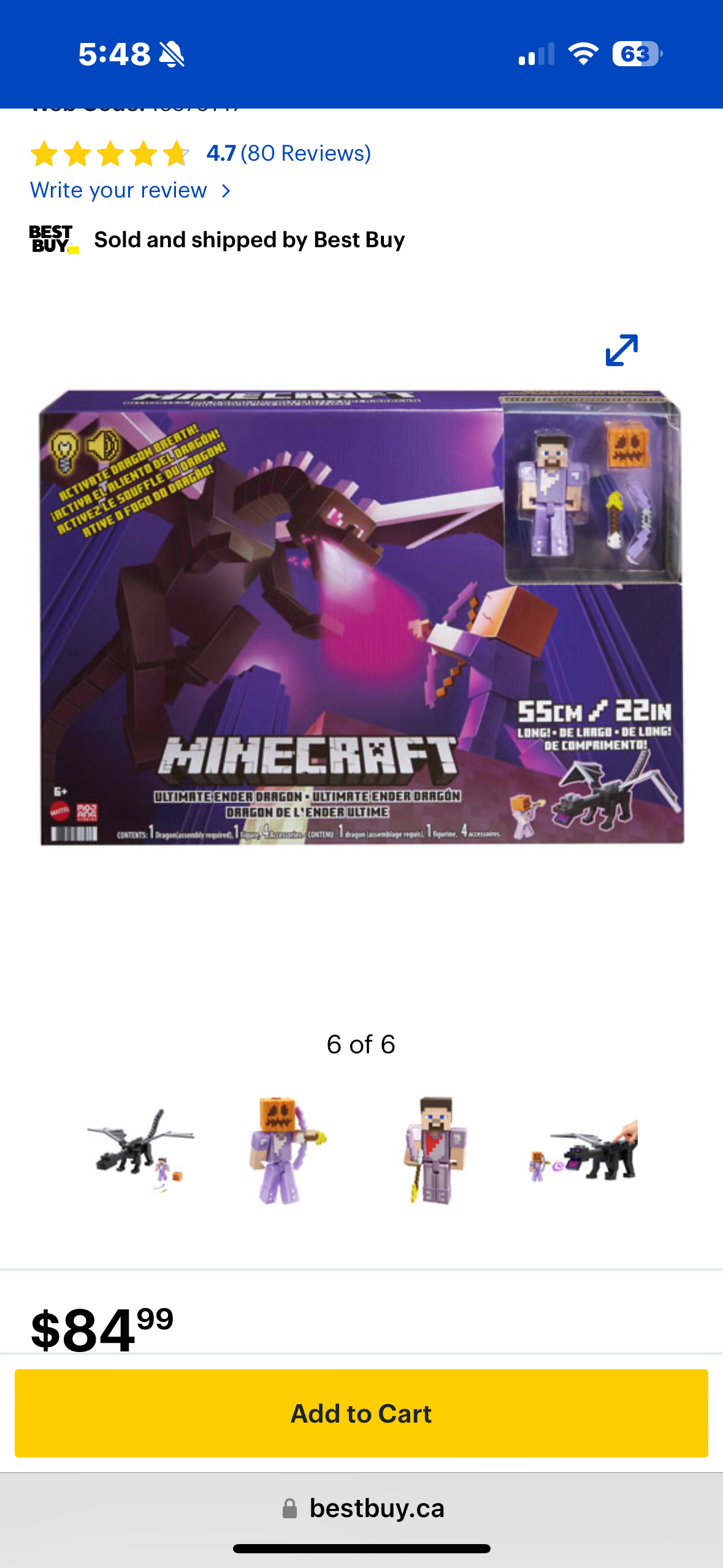 Mattel Minecraft Ultimate Ender Dragon Toy Playset - photo 2