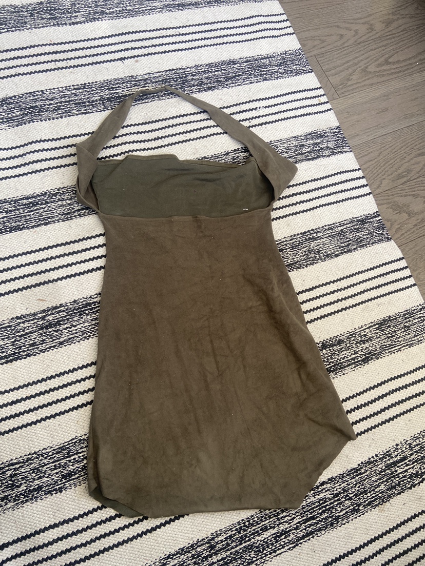 Sleeveless around the neck dark green top - photo 2