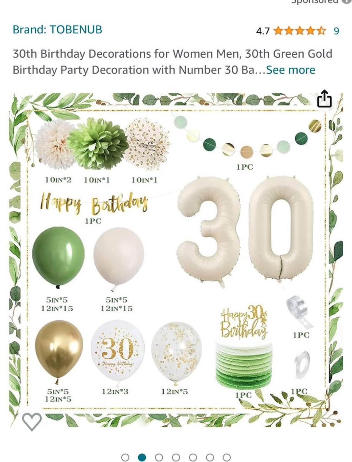 Birthday Decorations | 30th Birthday Decor - photo 3
