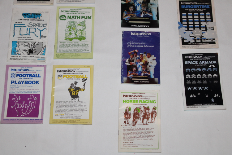 20x Vintage Intellision & Coleco Vison Video Game Manuals image indicator(3)