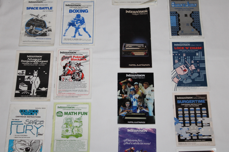 20x Vintage Intellision & Coleco Vison Video Game Manuals image indicator(4)