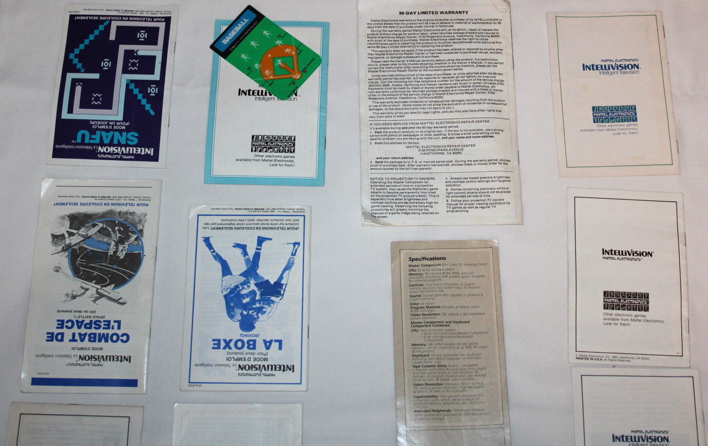 20x Vintage Intellision & Coleco Vison Video Game Manuals image indicator(5)
