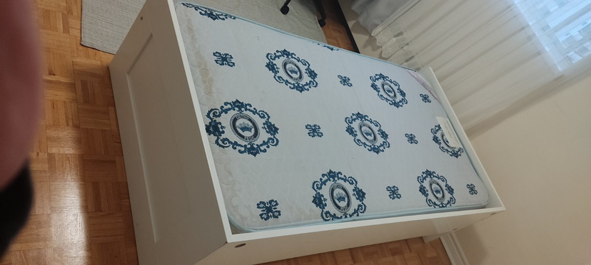 Daybed frame with 2 drawers, white, Twin - photo 2