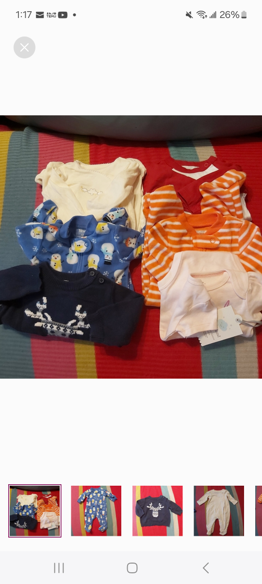 6 pcs baby clothes