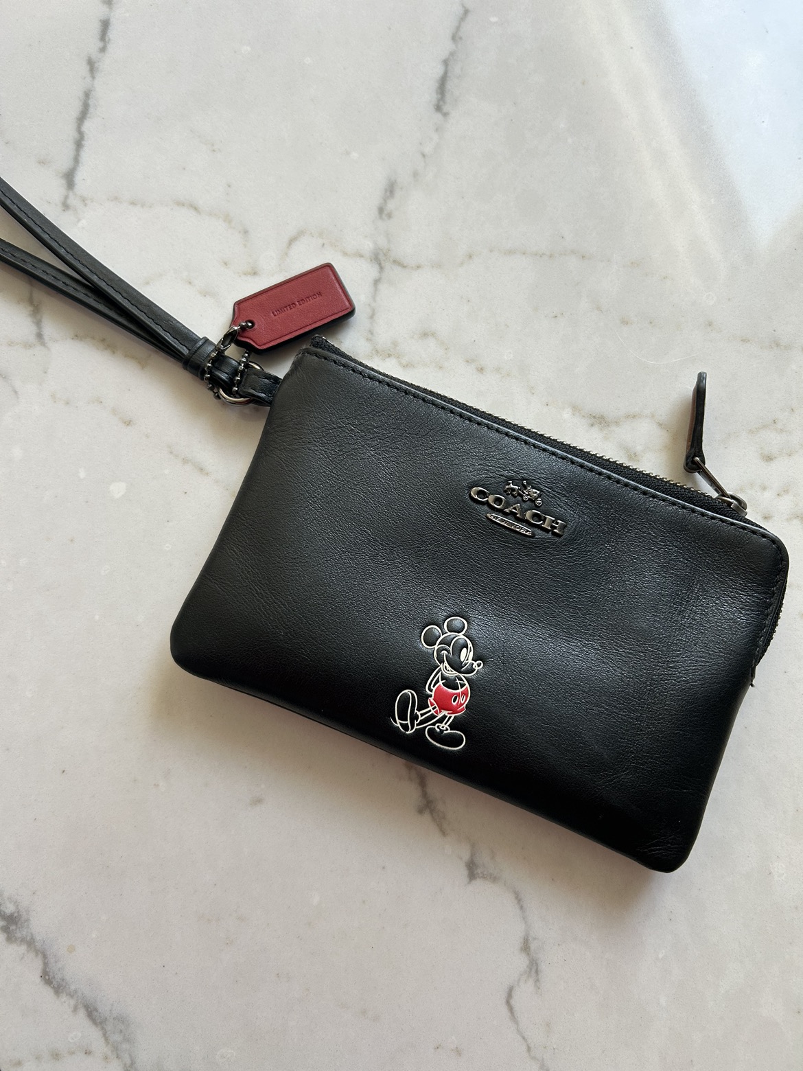 Coach X Disney limited edition leather wristlet wallet