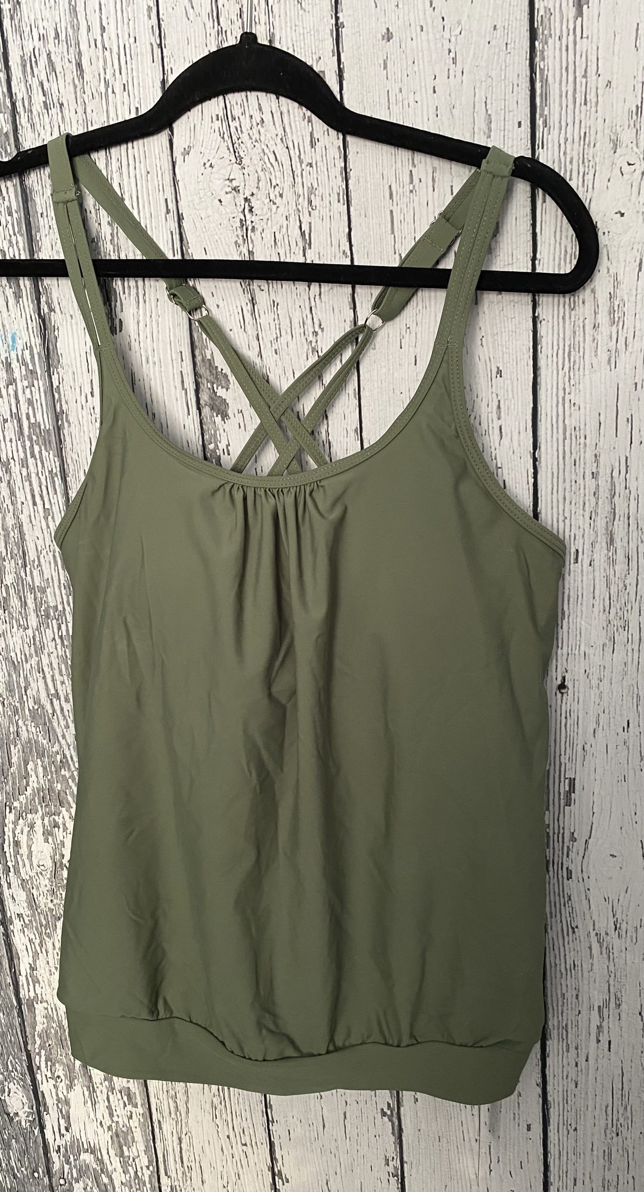 NWT Modest Tankini Top Sage Green image indicator(5)