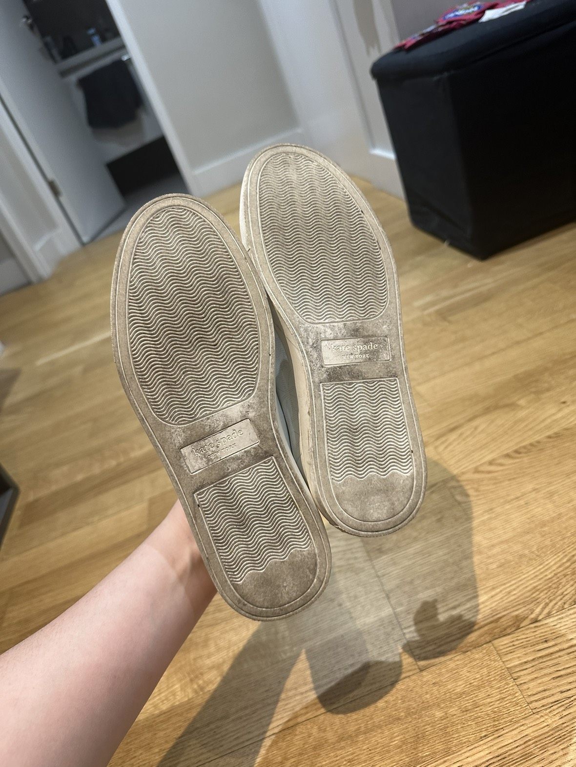 White & Navy Kate Spade Sneakers - photo 5