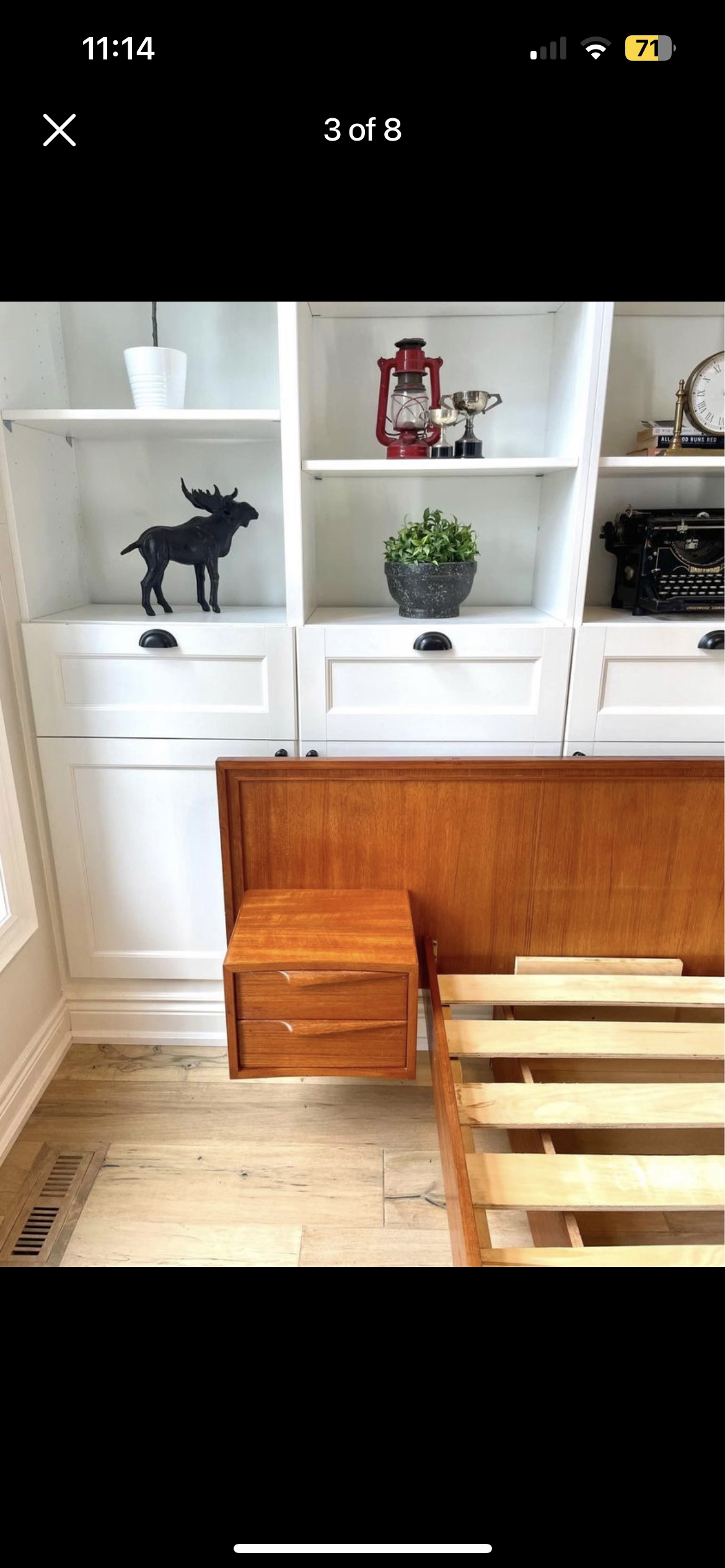 MCM Teak Queen Bed Frame 🥕 - photo 2