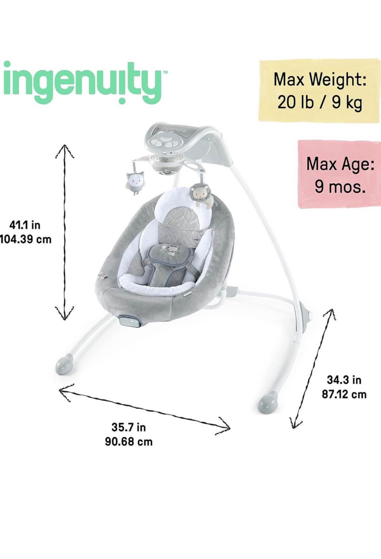 Ingenuity Baby swing - photo 3