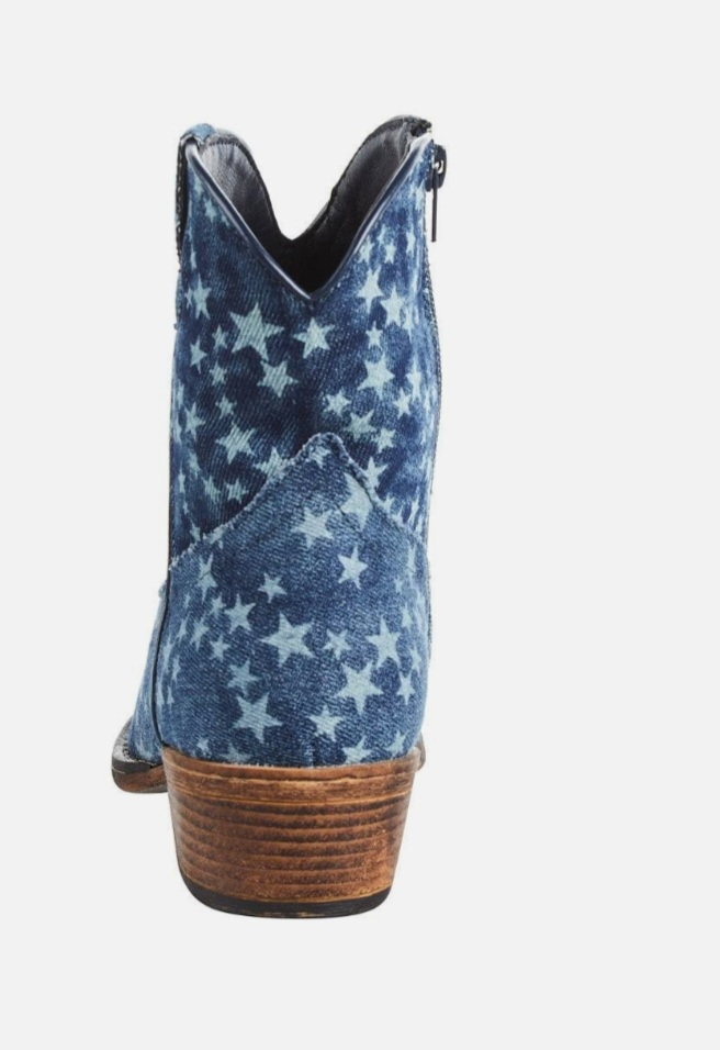 Ladies Merica dream Denim cowgirl booties image indicator(3)