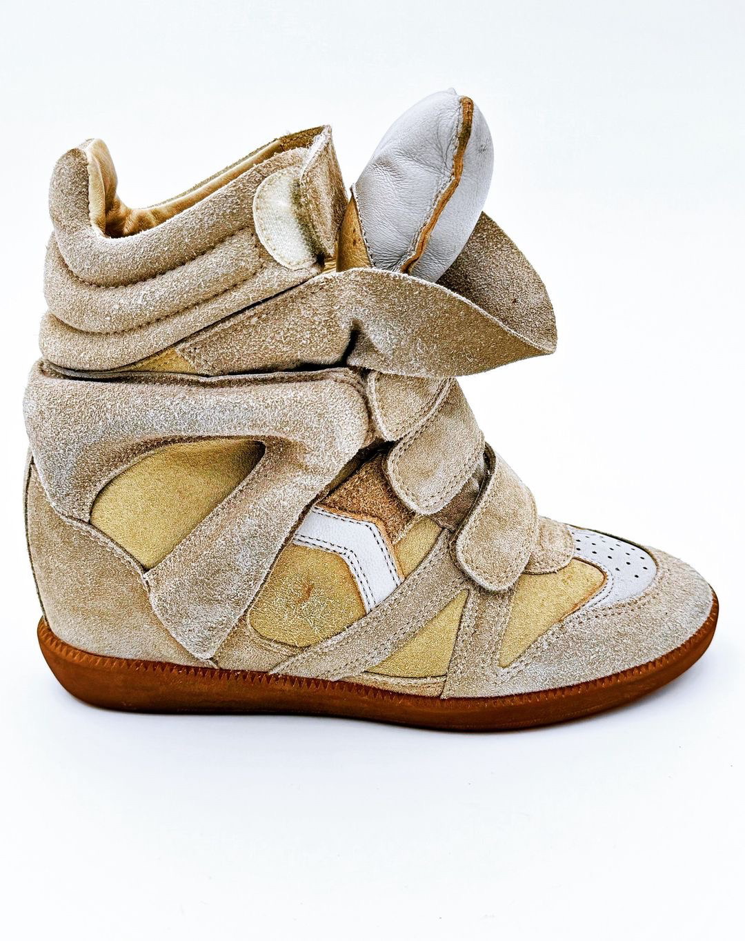 ISABEL MARANT Bekett Leather Sneakers thumbnail