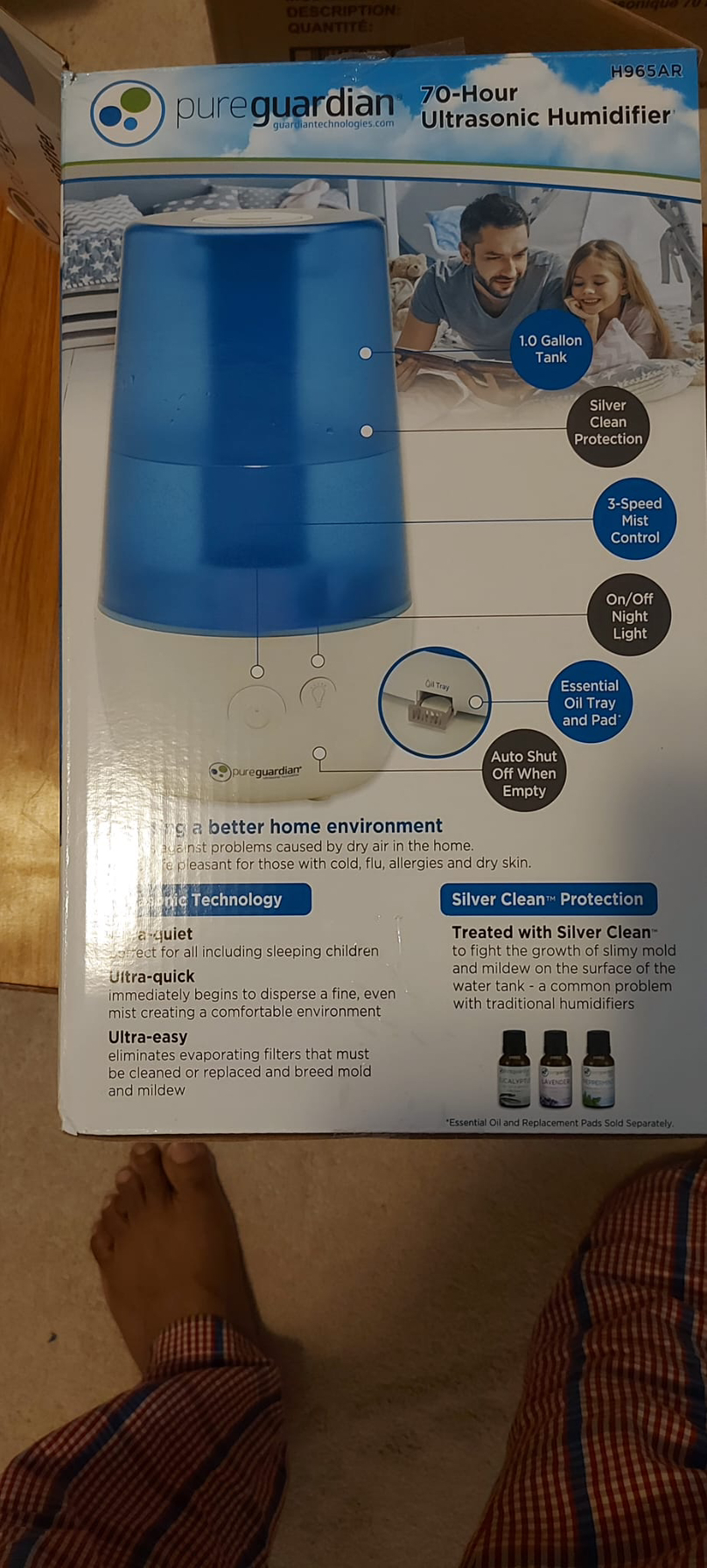 2 pieces Pure Guardian humidifier 1 gallon tank - photo 2