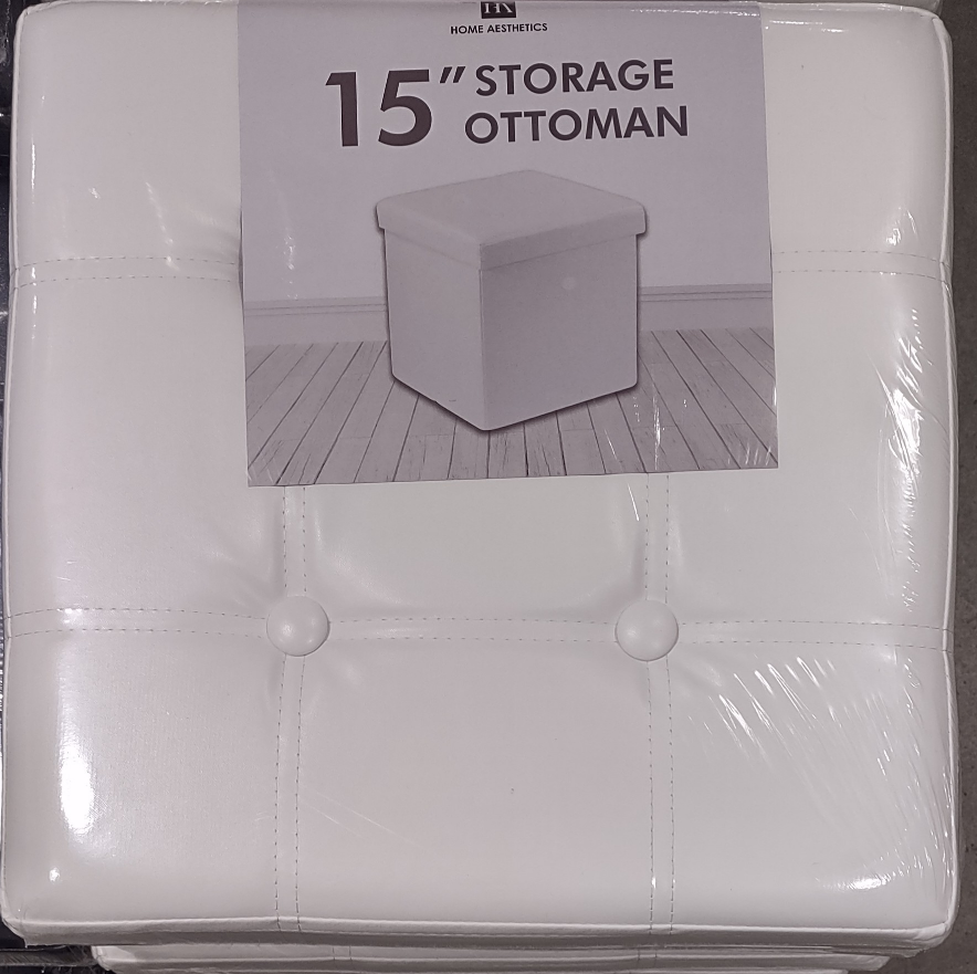 Brand new Folding Storage Ottoman 38cm square