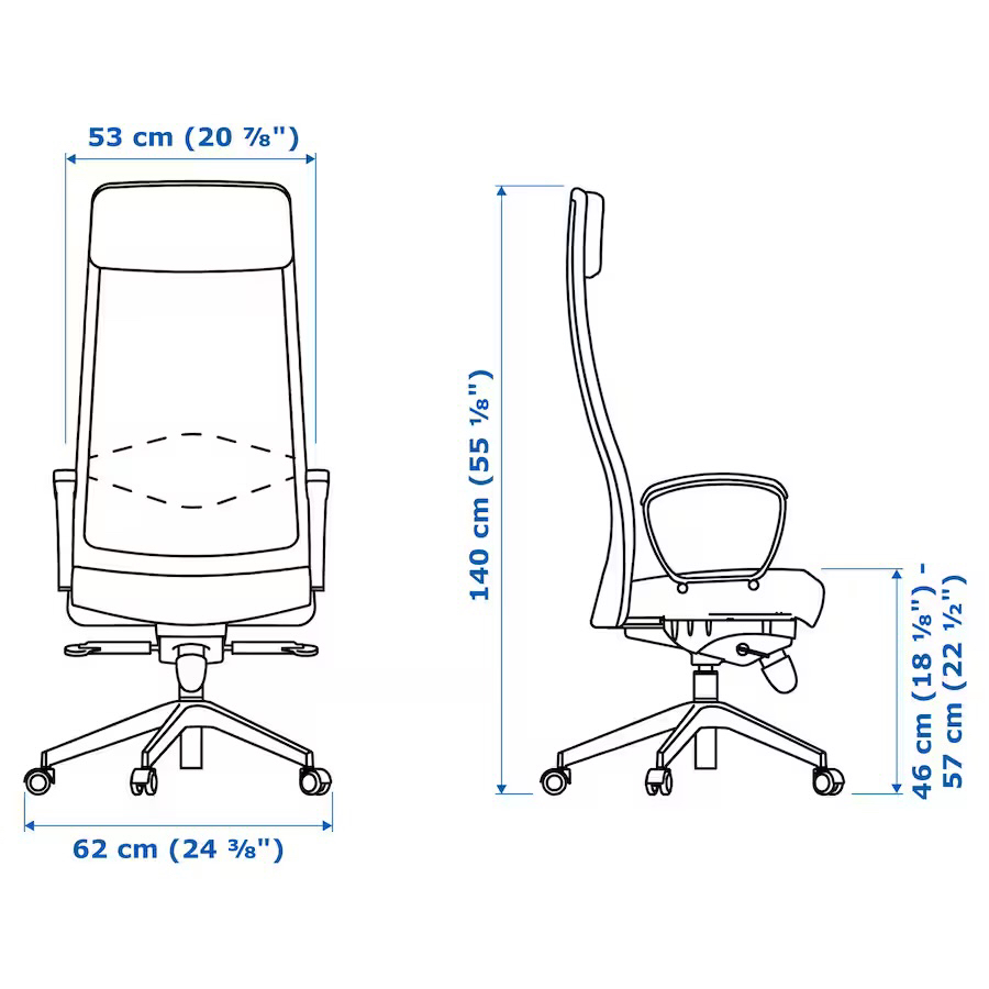 MARKUS Office chair, Vissle light gray - photo 5