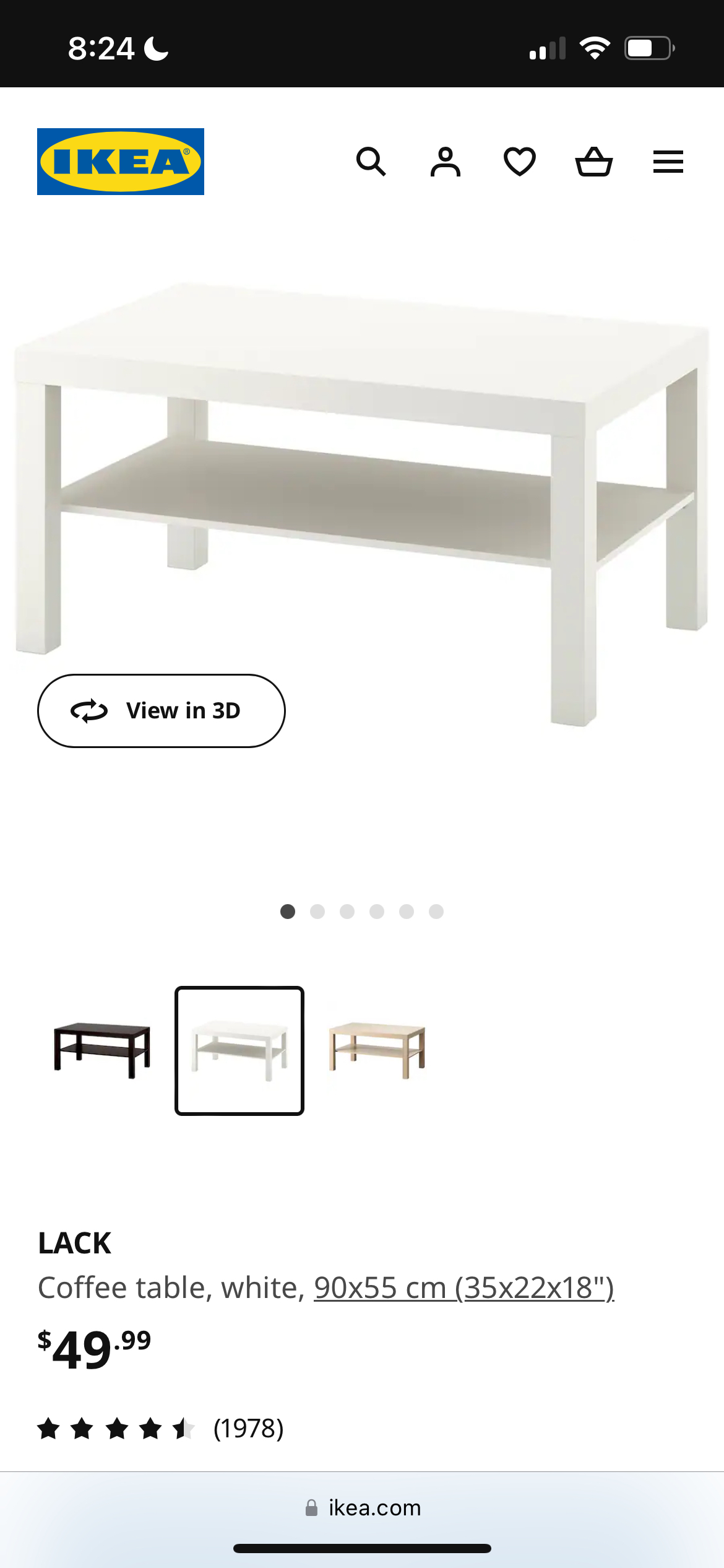 Ikea coffee table