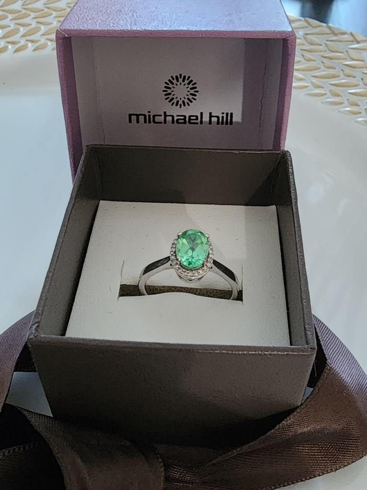 Michael hill silver ring  size 6 thumbnail