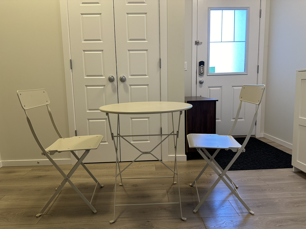 Folding table and chairs only $45