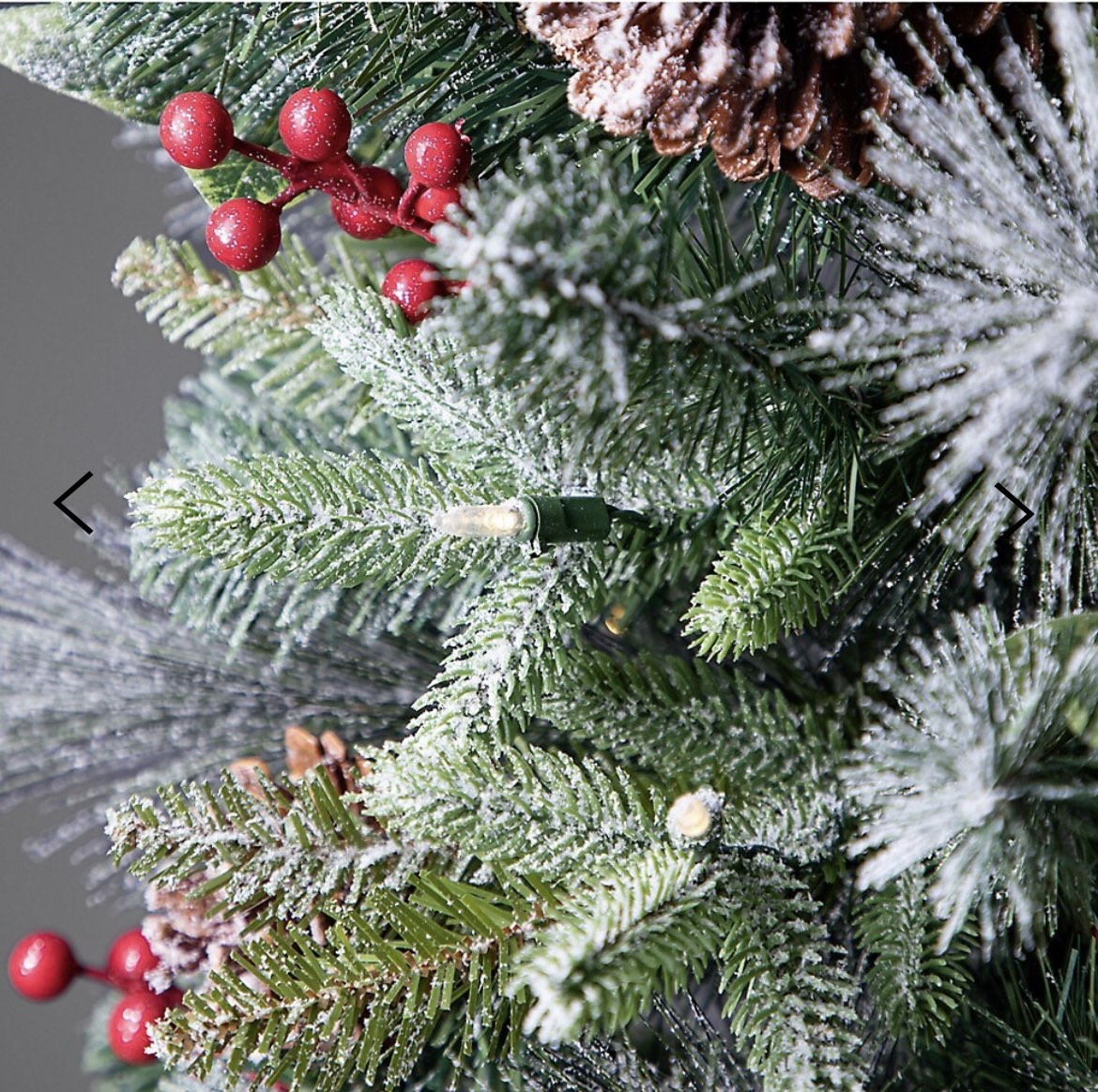 Two 4.5ft Pre-Lit Xmas Porch Tree with Lights image indicator(2)