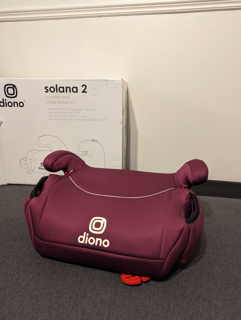 Car Backless Booster Seat / Pink / Purple
