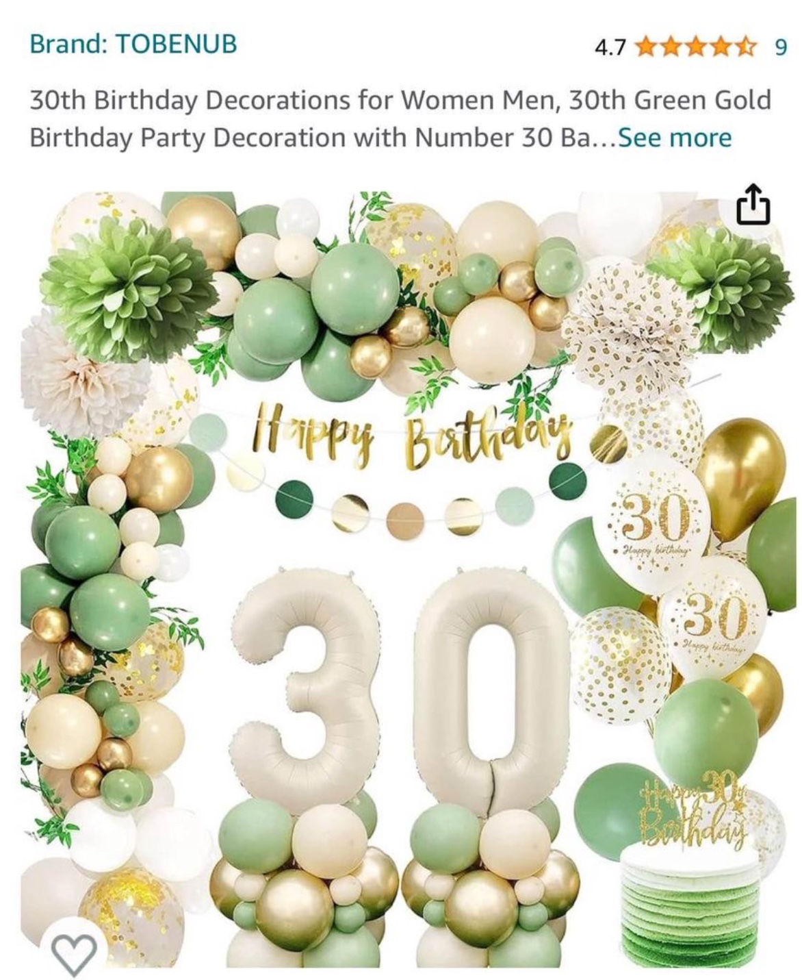 Birthday Decorations | 30th Birthday Decor