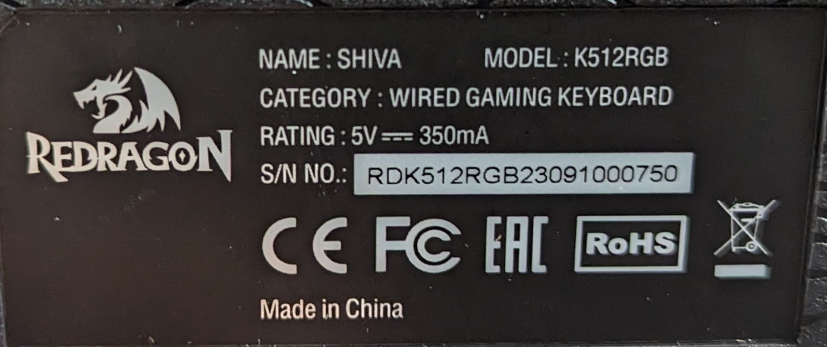 RBG Redragon backlight keyboard & mouse image indicator(5)