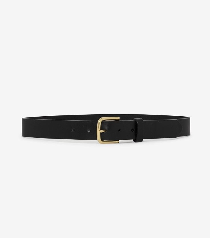 Classic Buckle Leather Belt - photo 3