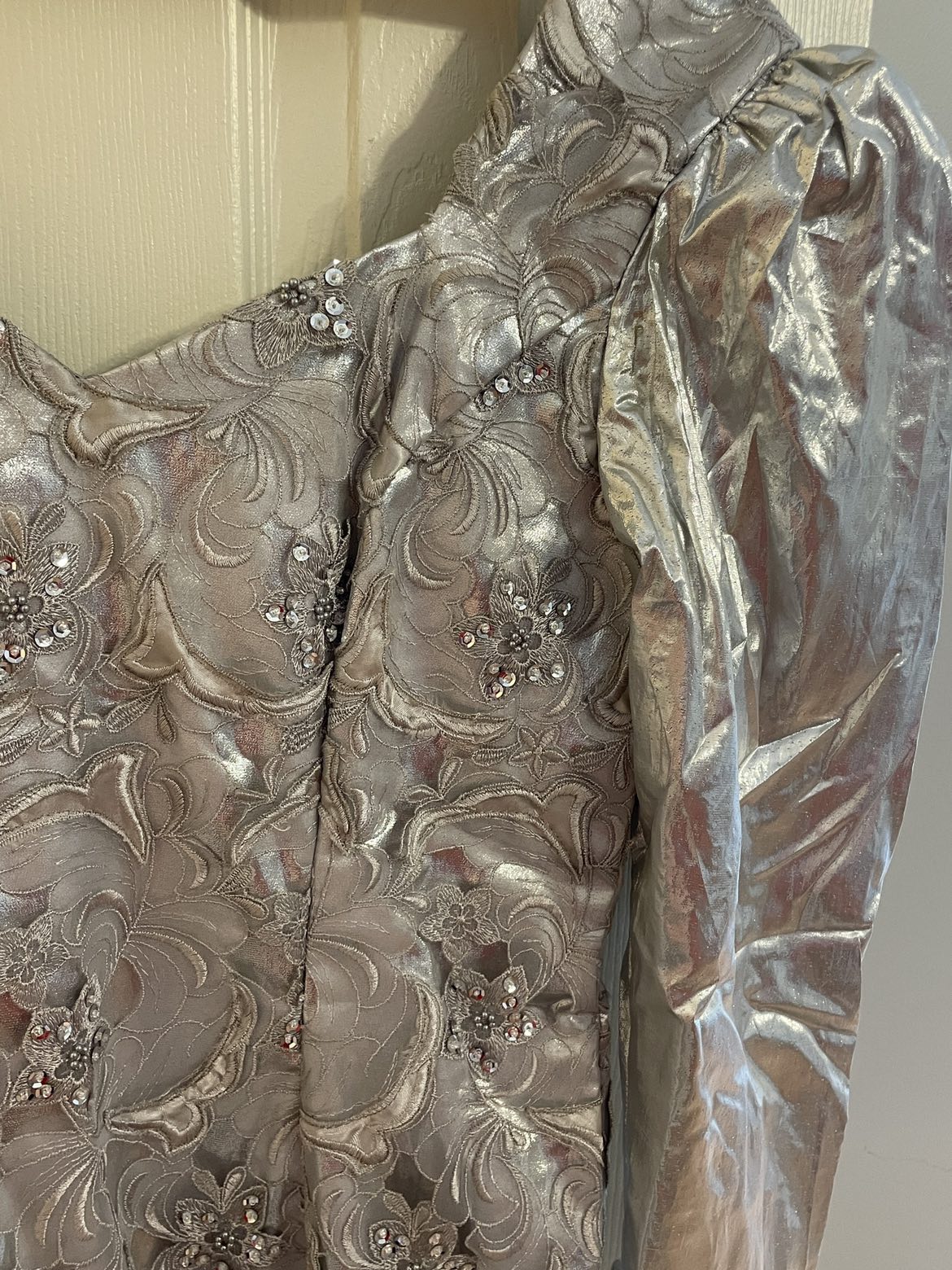 Silver Fancy Dress - size: L #freecycle - photo 3