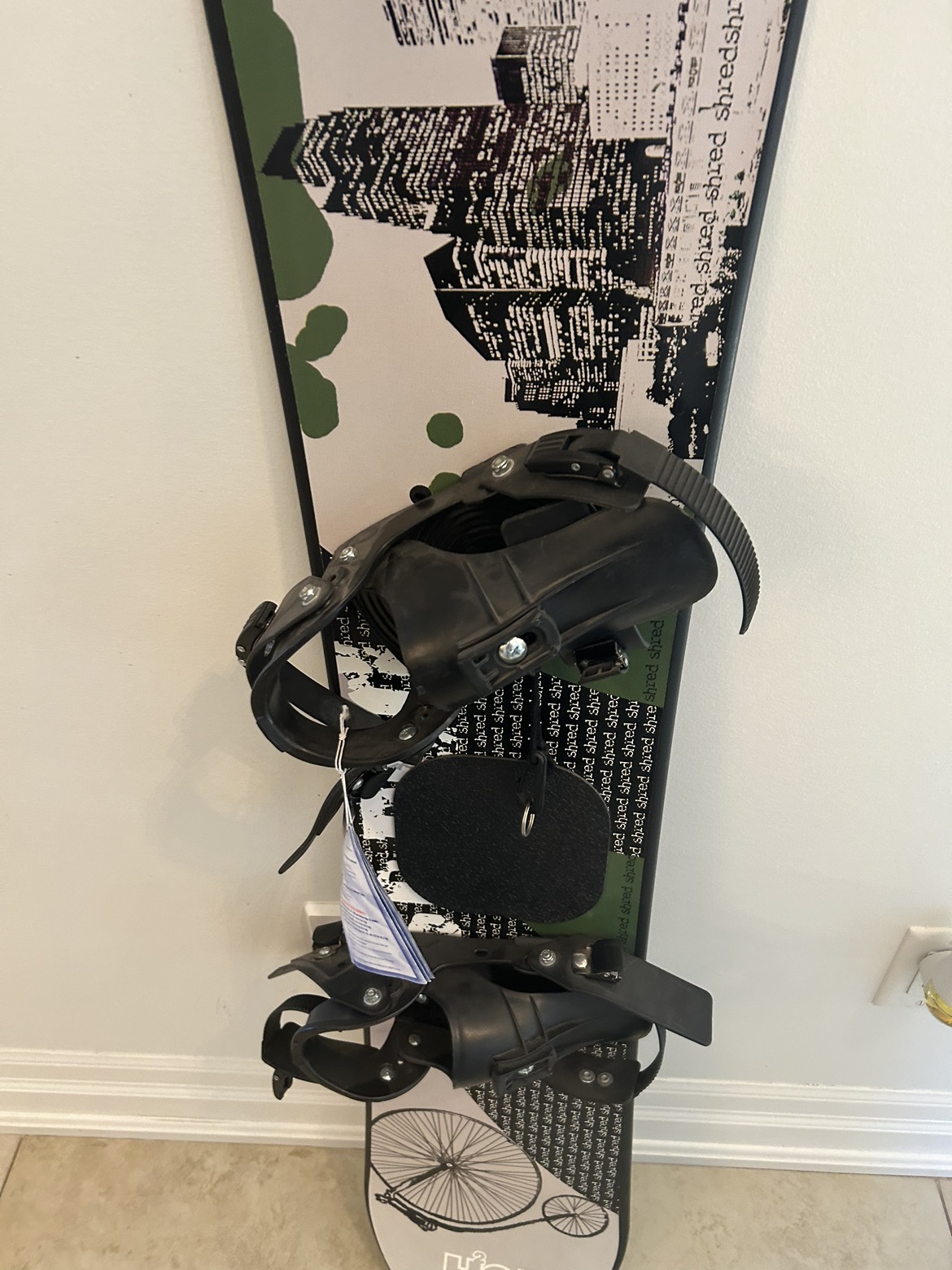 Snowboard with Bindings New with Tag Unused 50” image indicator(2)