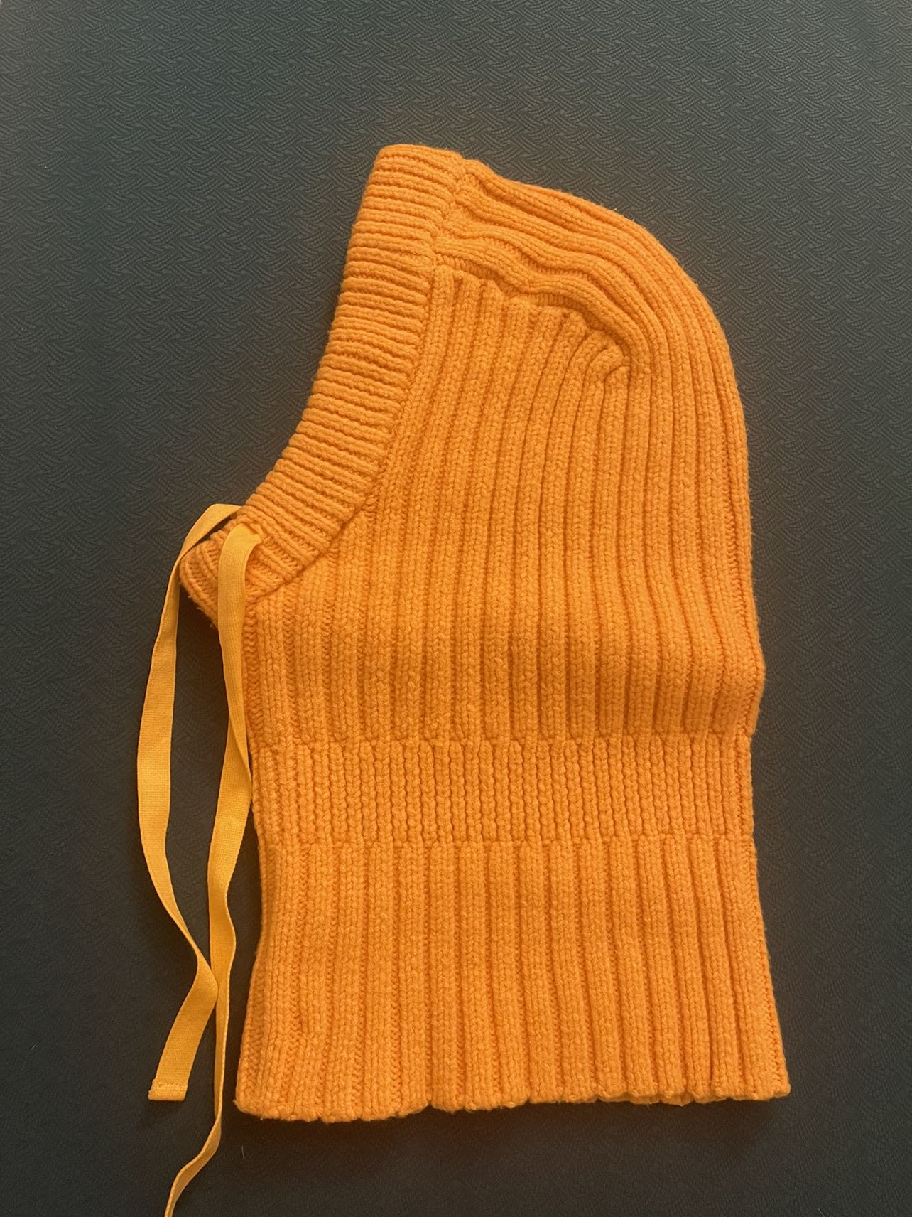 Yellow balaclava, hood, cap unisex #freecycle