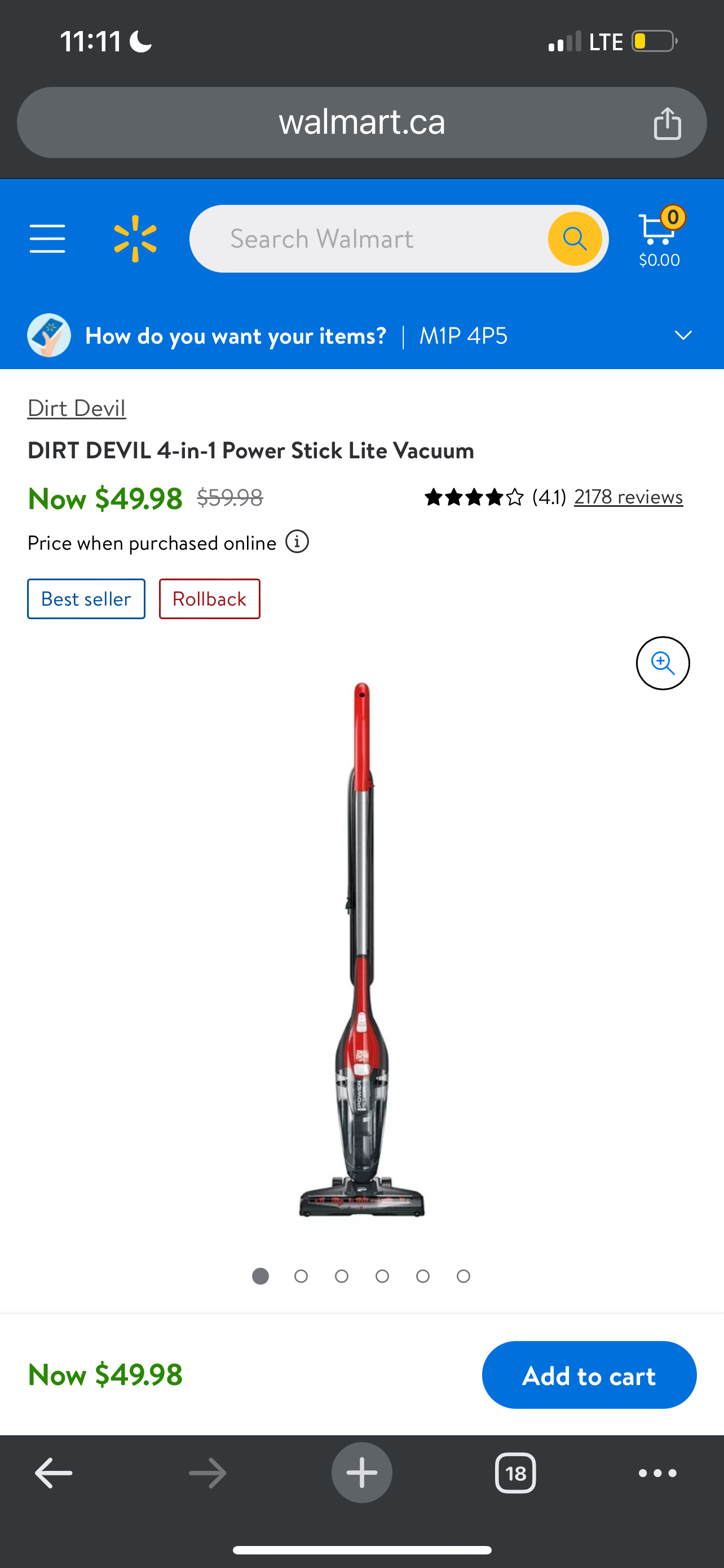 DIRT DEVIL 4-in-1 Power Stick Lite Vacuum thumbnail