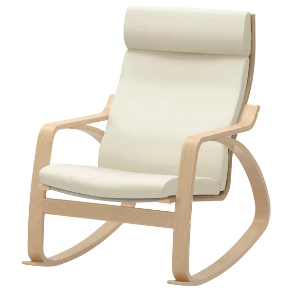 Poang rocking chair - beige leather image indicator(3)