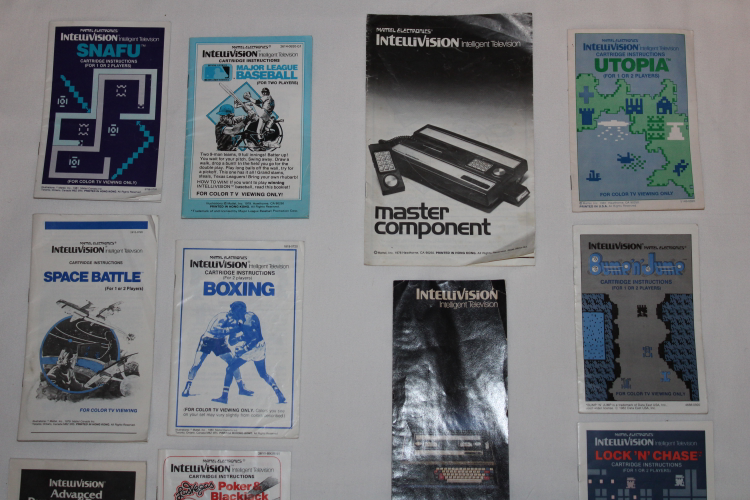 20x Vintage Intellision & Coleco Vison Video Game Manuals image indicator(2)