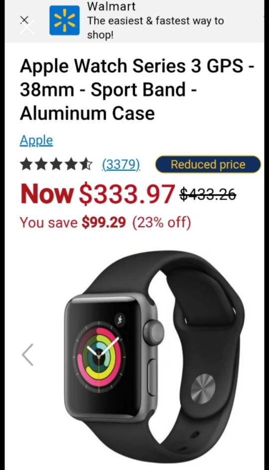 🆕️Apple Watch Series 3 (GPS 38mm) Grey Aluminium Case Sport Band image indicator(5)