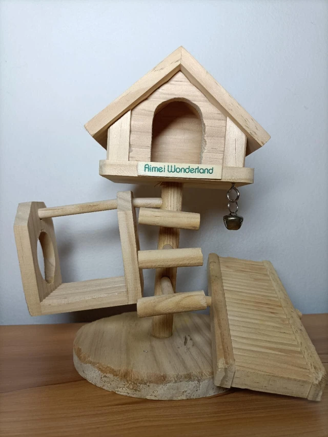 Roborovski Hamster Wooden House/Swing #freecycle thumbnail