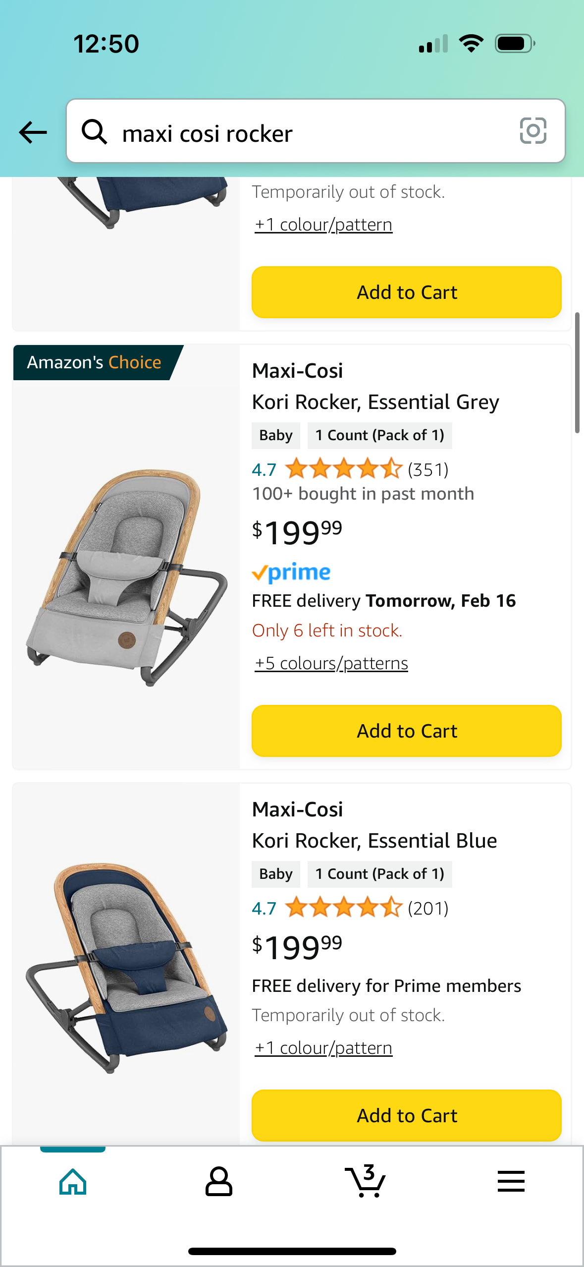 Maxi-Cosi Kori Rocker Bouncer in Essential Grey - photo 4