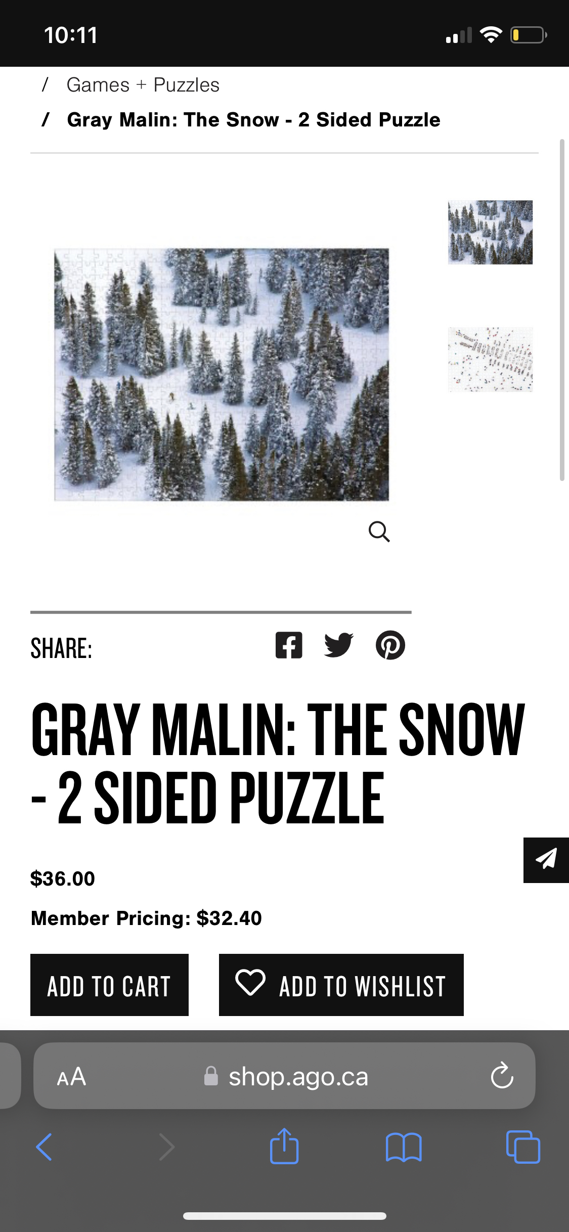 Winter puzzle - double sided - photo 3