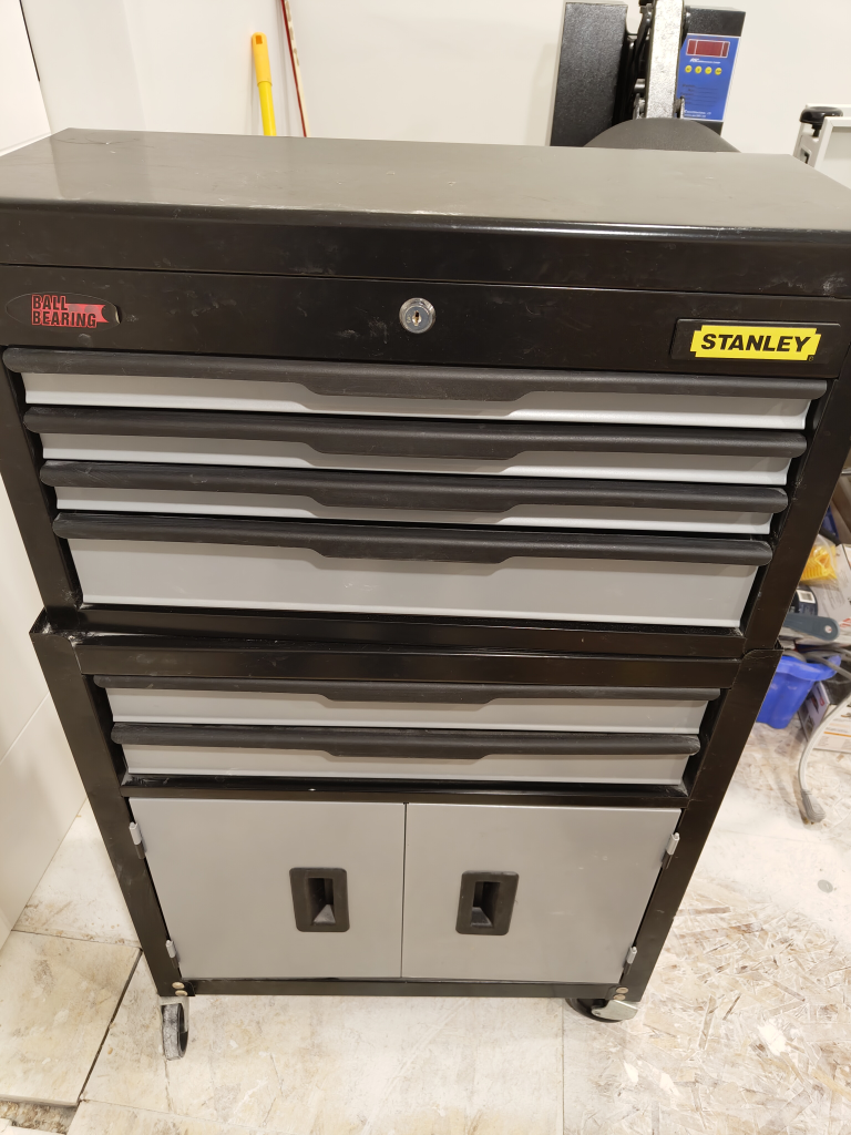 stanley metal tool chest drawer utility cart thumbnail