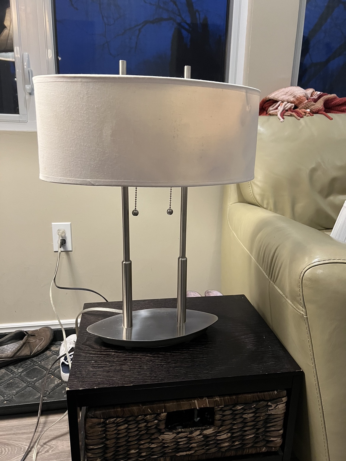 One table lamp and one floor lamp.   With free delivery image indicator(2)