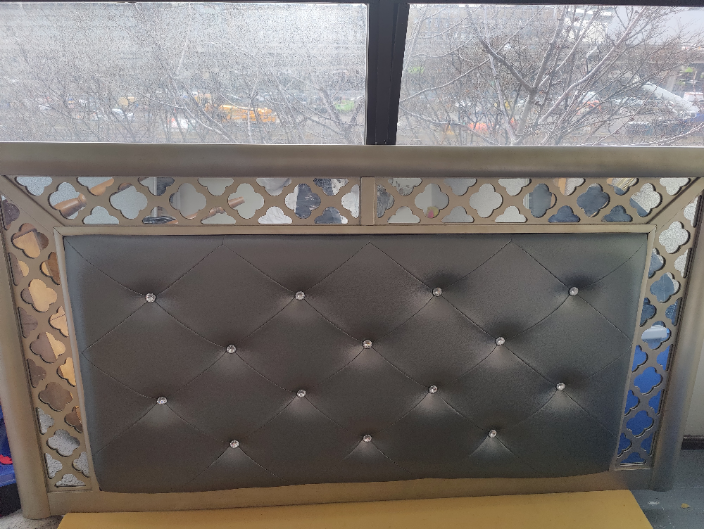 Beautiful Headboard /Leather & Mirrored 00 AA 11 pp eêqq - photo 4